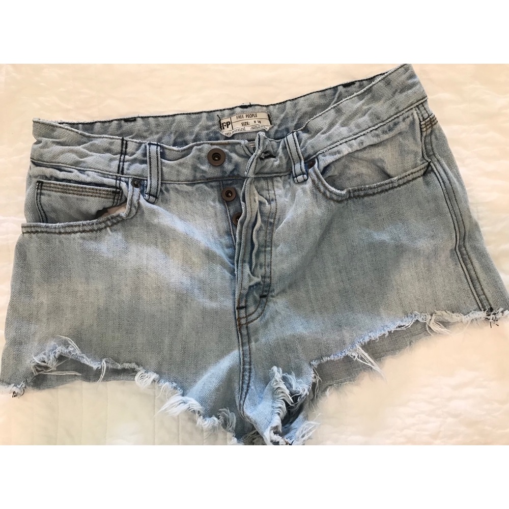 Free People jean shorts